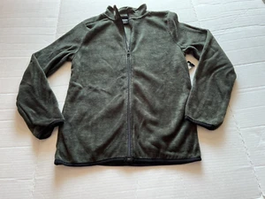 New OT Revolution boys green fleece zip jacket no pockets size 12/14 - Picture 1 of 3