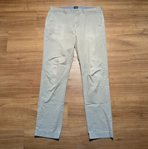 Pantalone chino dritto uomo J Crew 770 taglia 34x34 (36x32) beige cotone tasca a taglio - Foto 1 di 14