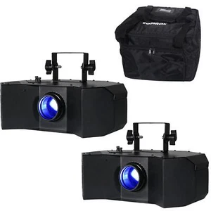 2 x Equinox Helix XP 150w Gobo Flower Black with Carry Bag DJ Disco Lighting - Picture 1 of 7