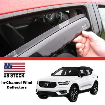 Volvo XC40 2019-2025 In Channel for  wind deflectors sun visors 4pcs - Image 1 of 4