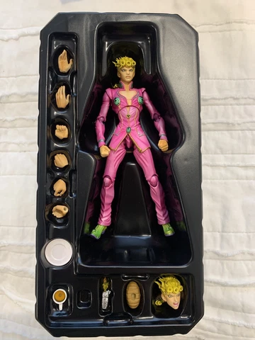Medicos Super Action Statue Jojos Bizare Adventure Giorno Giovanna Pink Cover