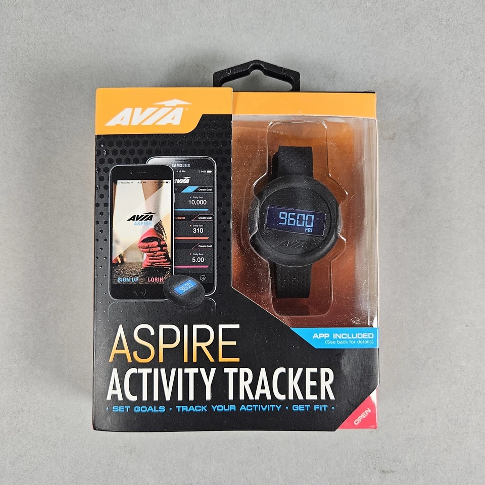 Новый черный фитнес-трекер активности AVIA Aspire совместимый с AV-CF2003B Aspire - Изображение 1 из 3