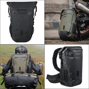 Oxford Aqua B25 Wasserdicht Motorrad Motorrad 25 Liter Rucksack - schwarz - Bild 1 von 10