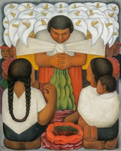 DIEGO RIVERA Art Poster or Rolled Canvas Print "Flower Day" - Picture 1 of 1