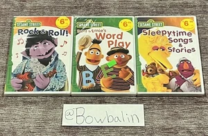 Sesame Street - DVD Lot (3) Rock & Roll , Word Play , Sleepytime Songs - NEW !📦 - Picture 1 of 5