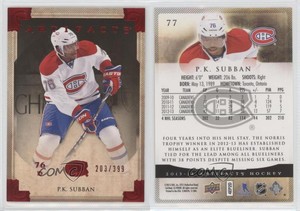 2013-14 Upper Deck Artifacts Ruby /399 PK Subban #77