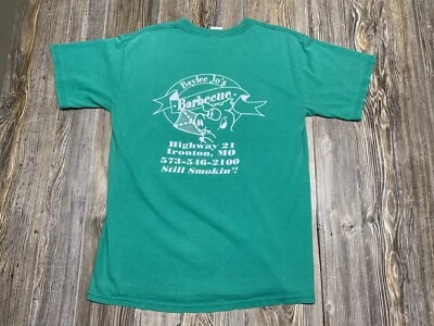 Camiseta De Colección Baylee Jo’s Smoking Bar-B-Que Ironton, Missouri Verde Adulto Talla M Foto 1 de 4