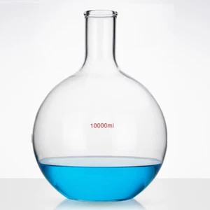 Boiling Flask, 10,000ml - Flat Bottom - Borosilicate Glass - Picture 1 of 1