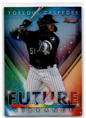 2021 Bowman's Best Bowman Future Vibrance Yoelqui Cespedes Chicago White Sox - Image 1 of 2