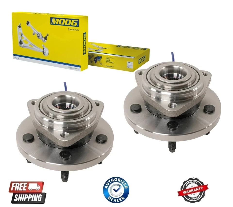 Juego de buje y cojinete de rueda delantera MOOG para Jeep Grand Cherokee 05-10 Jeep Commander Foto 1 de 1