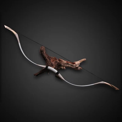 30-70lbs Archery Traditional Bow  Mongolian Horsebow Cowhide Recurve Bow Hunting - Image 1 of 4