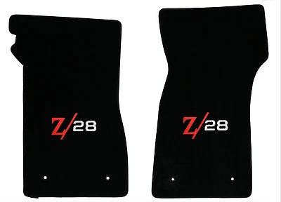 Alfombrillas delanteras de bucle clásico con logotipos Z/28 Chevrolet Camaro Z28 1969 Foto 1 de 4