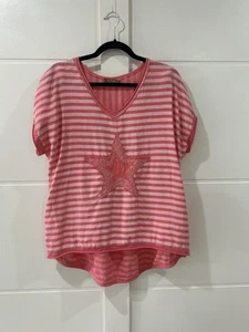 La Strada WOMEN’S Linen & Cotton Top Size Small MADE IN ITALY - Picture 1 of 6