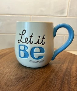 Vintage Hallmark Etched Mug "Let It Be" John Lennon Paul McCartney The Beatles - Picture 1 of 8