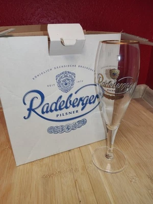 6 Radeberger Biergläser mit Fuß Pilsner 0,3l - Bild 1 von 4