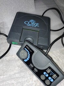 NEC PC Engine CoreGrafx With Controller & AV Cable. Power Source Not Included.