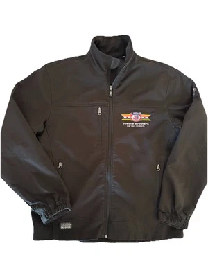 Dri Duck Men's Size Medium Lined Jacket Justice Brothers Car Care Black Collared - Image 1 of 4