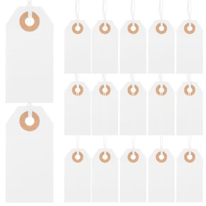 100 piezas etiquetas colgantes de ropa para colgar tarjetas etiquetas de joyería para vender - Imagen 1 de 12