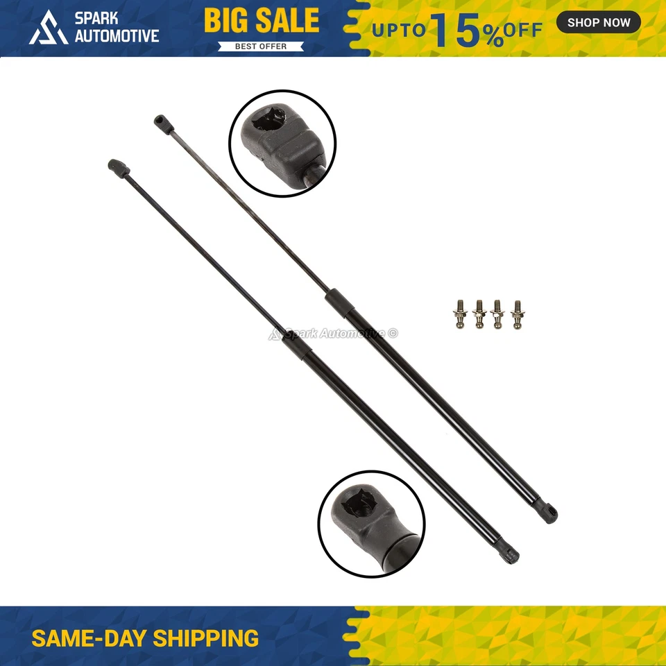 2pcs 8047NO Front Hood Lift Supports Shocks Struts Fits 2002-2009 Audi A4 LH RH - Image 1 of 4