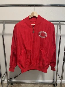 VINTAGE 90s Ohio State Buckeyes Starter Full Zip Windbreaker Jacket Men’s L - Picture 1 of 5