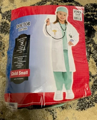 Детский доктор костюм #393 размер маленький платье вверх Хэллоуин - Изображение 1 из 4