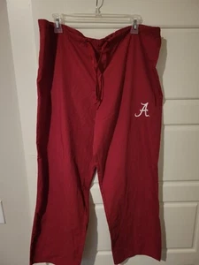 College Scrubs Alabama Drawstring Scrub Pants No Size On Tag Fits Like A Medium - Picture 1 of 4