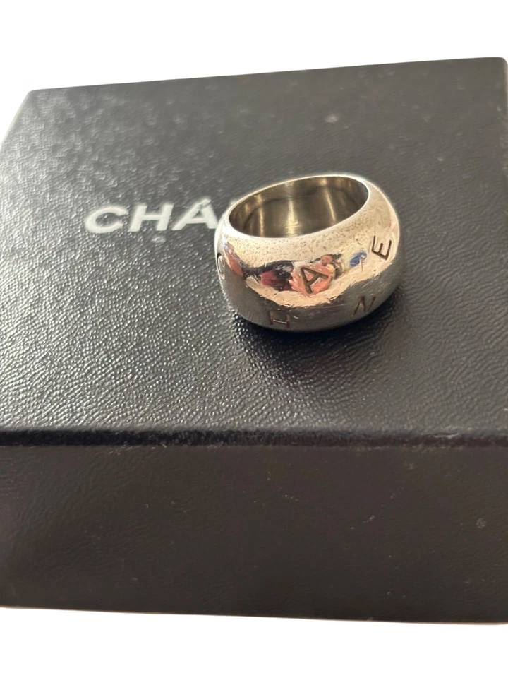 Chanel Silver Ring With Box & Authenticity Certificate - Image 1 of 4