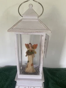 Herbst Ernte Engel beleuchtet wirbelnd Glitzer Wasserkugel Laterne B/O #2600670 - Bild 1 von 8