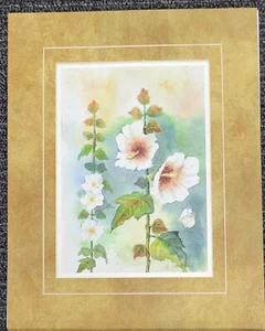 Druck "Blumen & Schmetterling" von G. Sherman - mattiert, 11′′×14′′ - Bild 1 von 7