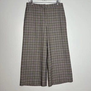 Halogen Plaid Check Women’s Wide Leg Pants Size 10 - Picture 1 of 9