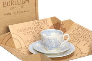 Burleigh - Blue Asiatic Pheasants - Teacup Gift Set - 251883N - Picture 1 of 7