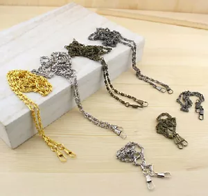 40 60 120cm Metal Strap Chain For Bag Strap Purse Crossbody Handbag Handles Bag - Picture 1 of 15