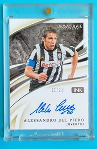 2020 Panini Immaculate Soccer Ink Alessandro Del Piero Auto 21/25 - Bild 1 von 2