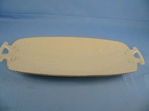 Lenox Celery Dish Spring Garden Collection 24Kt Gold Trim Handled 13 1/2"+ - Picture 1 of 11