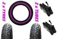 2 x Tyres Fits Prams Emmaljunga Smart 12 1/2 x 2 1/4 & '2 x FREE TUBES'