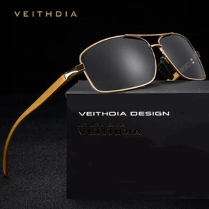 VEITHDIA Aluminum HD Polarized Photochromic Sunglasses Men Sport Driving Glasses - Picture 1 of 24