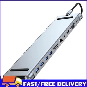 11 in 1 USB C Docking Station 1* USB 3.0 3*USB2.0 Type C Hub Multiport Adapter - Afbeelding 1 van 11