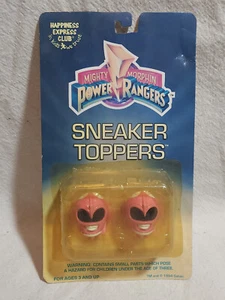 PINK Ranger Sneaker Toppers Mighty Morphin Power Rangers 1994 Vintage MOSC - Bild 1 von 2