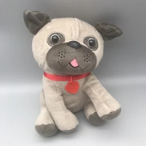 Mops Hund Hallmark Stofftier Plüschtier Tier 8 Zoll groß 2018 Welpe rotes Herz - Bild 1 von 9
