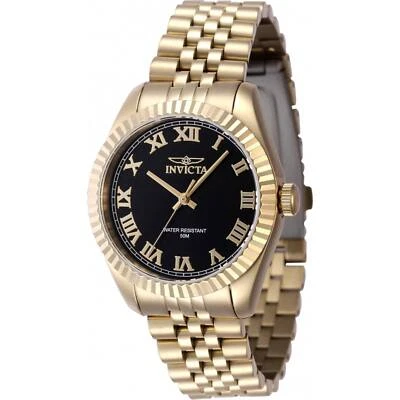 Invicta Women's Watch Specialty Quartz Black Dial Yellow Gold Bracelet 47417 - Image 1 of 2