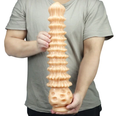 New Huge Anal Plug PVC Dildo Big Butt Plug Anal Dilator Prostate Massager Women - Image 1 of 4