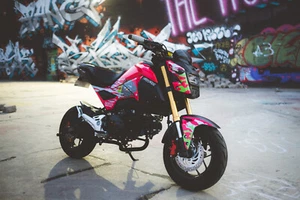 Graphics Kit for Honda Grom OG (2017-2020) MSX 125 RX-7 Red - Picture 1 of 6