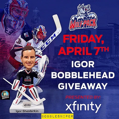 IGOR SHESTERKIN New York Rangers Hartford Wolf Pack SGA Bobblehead Cover