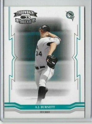 2005 Donruss Throwback Threads #197 A.J.Burnett Florida Marlins - Image 1 of 2