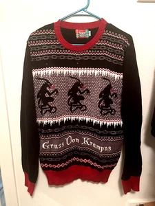 SPENCERS GIFT GRUSS VON KRUMPUS SWEATER  GRAPHIC XL - Picture 1 of 3