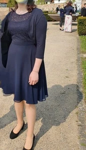 Vera Mont Kleid Marineblau - Bild 1 von 8