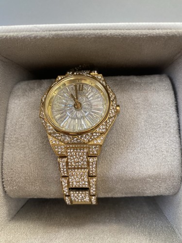 Orologio Michael Kors Mini Raquel Pavé tono oro