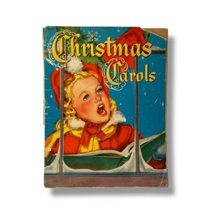 Weihnachtslieder Vintage illustriertes Kinderliederbuch - Bild 1 von 9