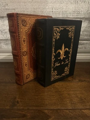 Faux Vintage Book Secret Wooden Storage Boxes, Set of 2 - Image 1 of 4