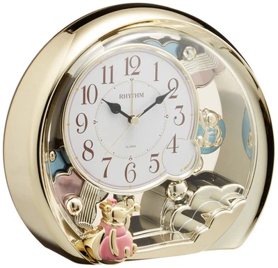 RHYTHM Fantasyland 504SR (4SE504SR18), Analog Table Clock with Electronic Sound - Image 1 of 2